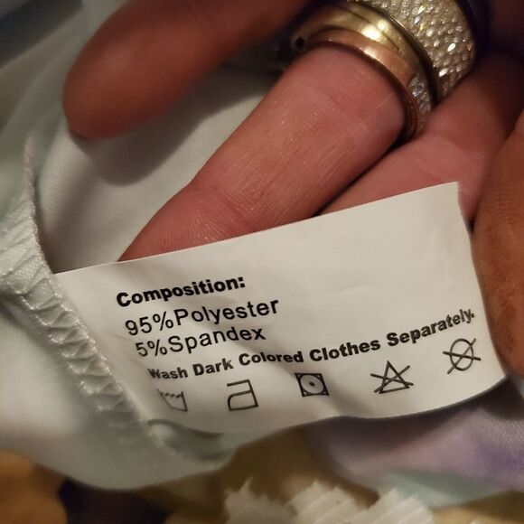 Rosegal multicolored chain link racerback satin tank top size large NWT - Picture 7 of 7